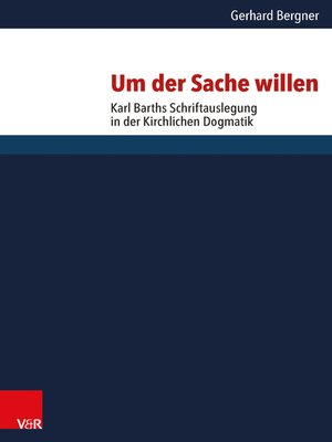 cover image of Um der Sache willen